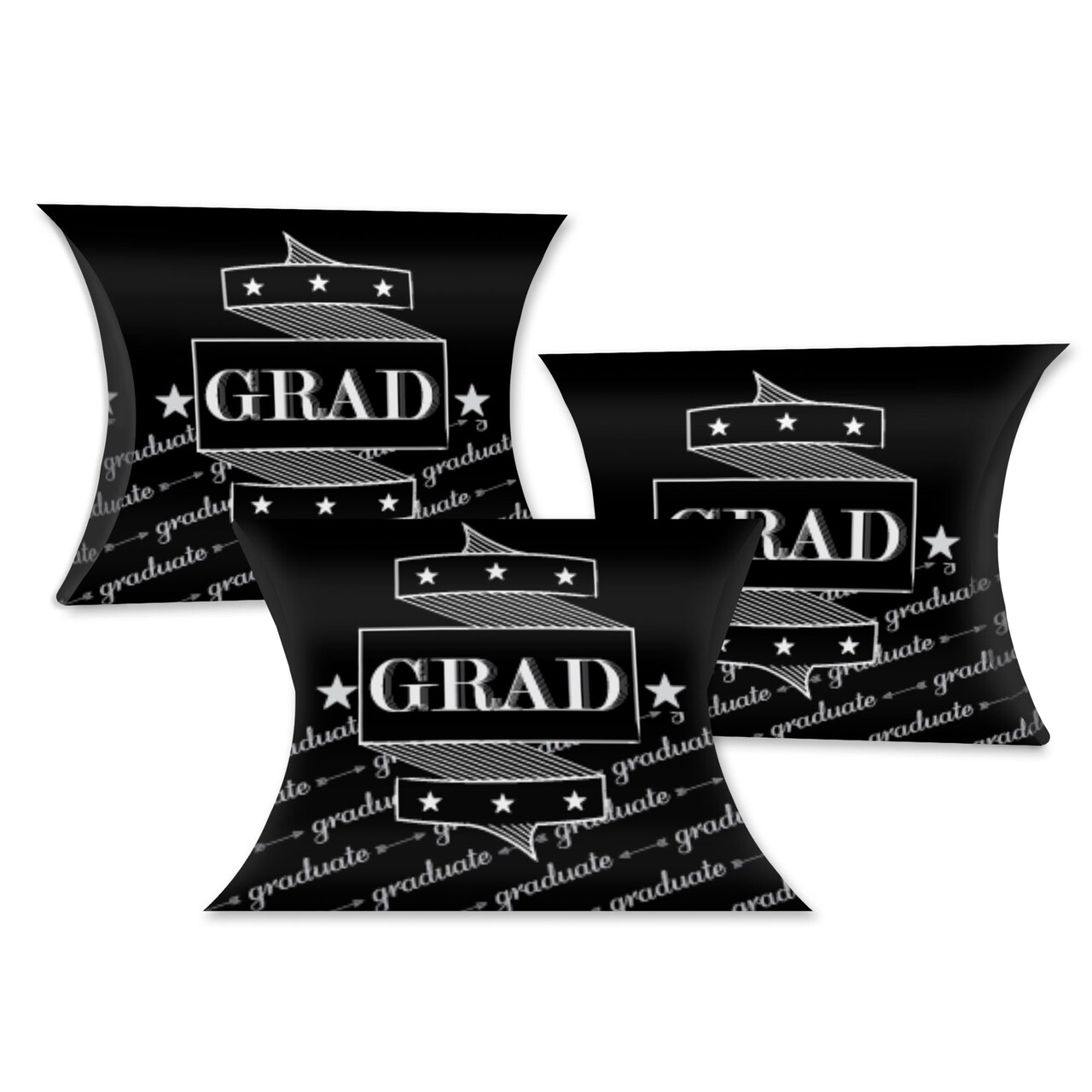Big Dot of Happiness Graduation Cheers - Favor Gift Boxes - Graduation Party Petite Pillow Boxes - Set of 20